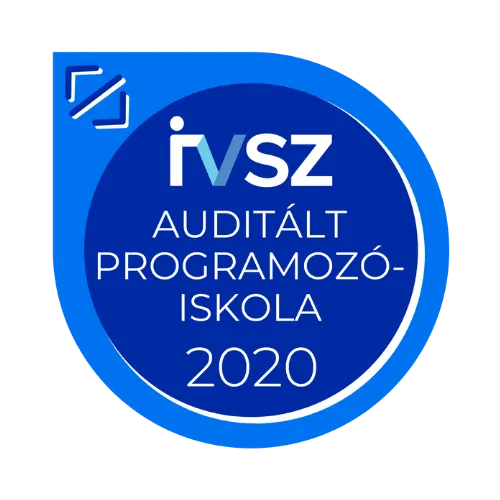 Auditált progaramozó iskola badge